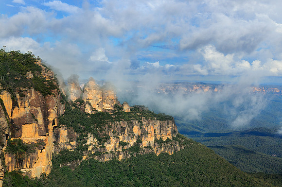 Three Sisters Rock Formation